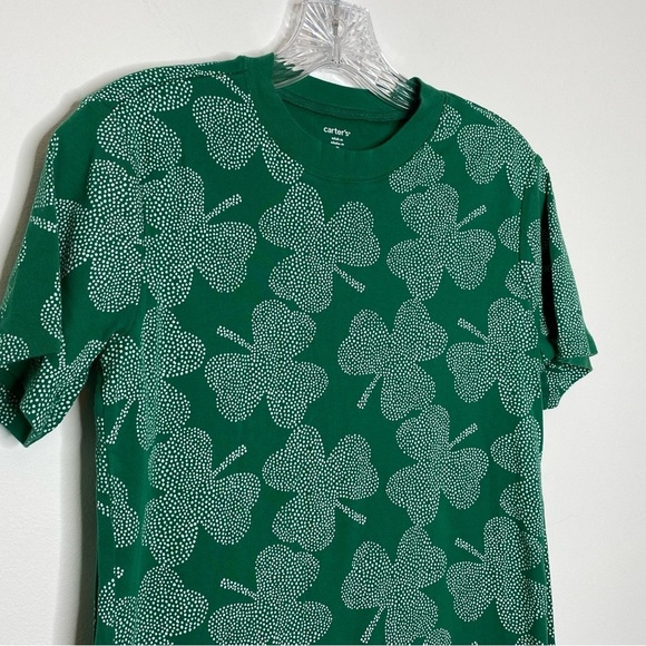 Carter’s Green Shamrock Dots Adult 100% Snug Fit Cotton Pajama Set - Picture 2 of 14